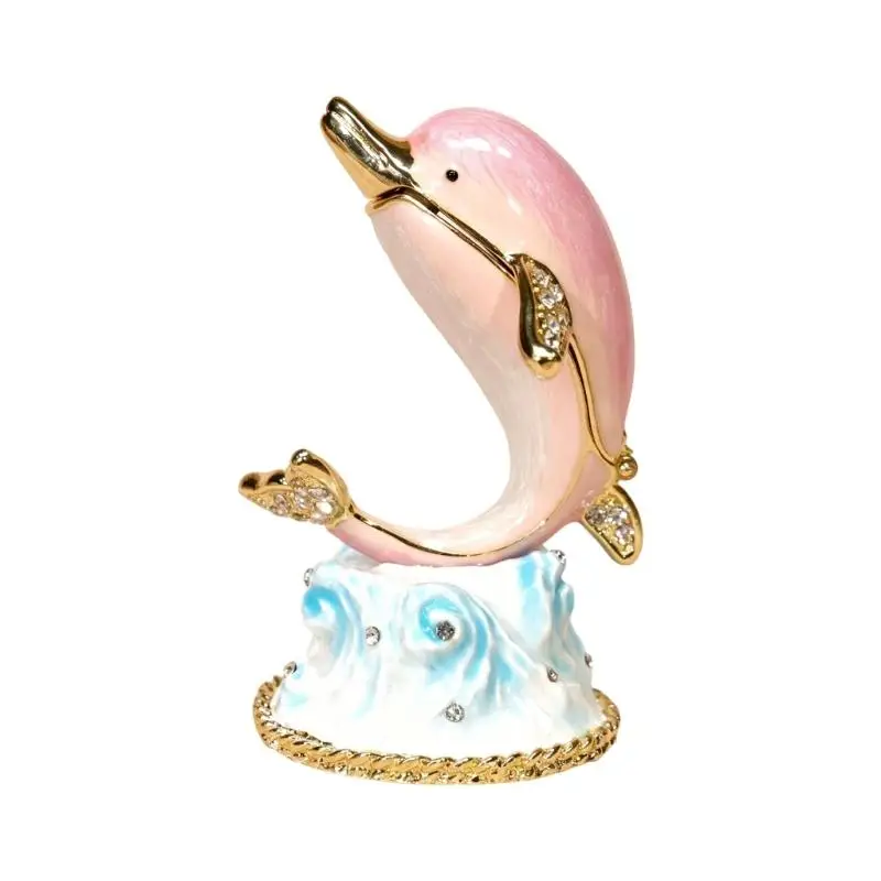 A52E Multifunctional Dolphin Jewelry Holder Colorful Jewelry Organizers