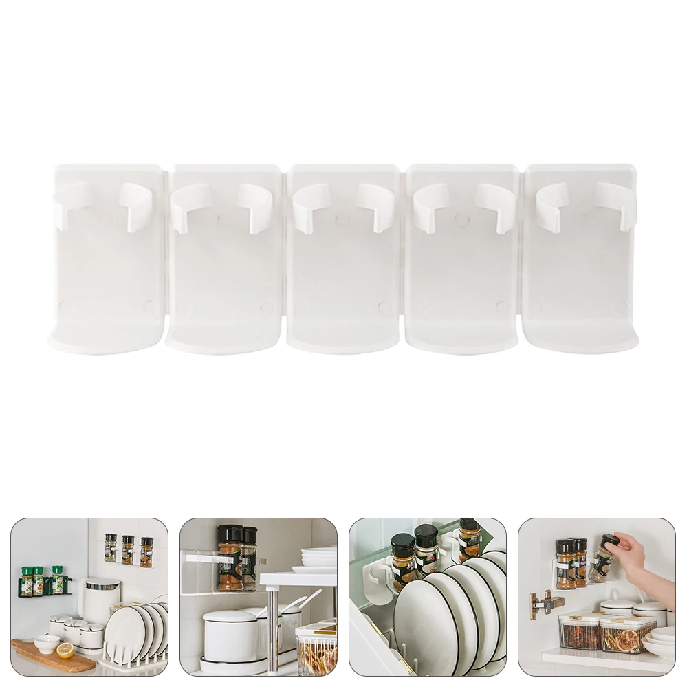 

1 set Spice Jar Storage Rack Kitchen Seasoning ganizer Condiment Holder Plastic Cruet Rack Modern Stylish Design Environmentally