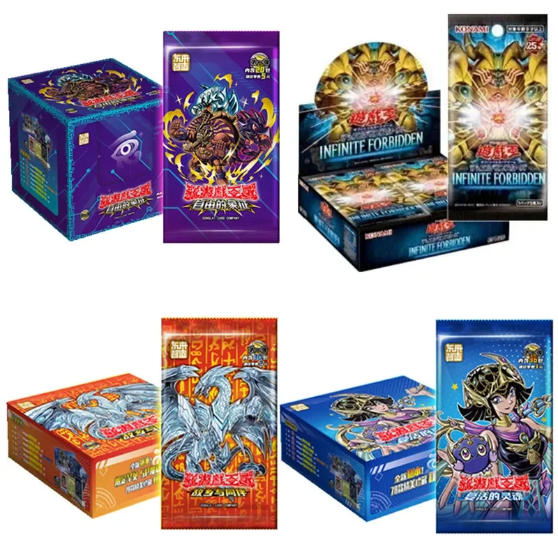 Nieuwe Yu-Gi-Oh Anime Verzamelkaart Blauwe Ogen Witte Draak Tovenaar Reliëf Flash Card Battle Card Speelgoed Kerstcadeau