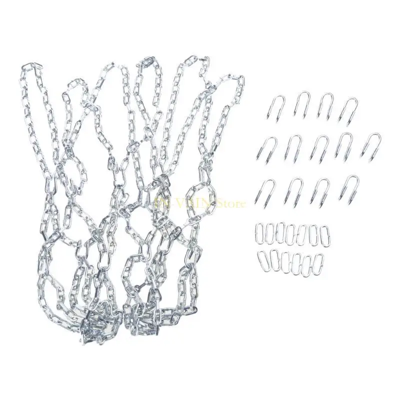 M5TC Steel Chain Net for Basketball Hoop Heavy Duty Chain Basketball Net Replacement