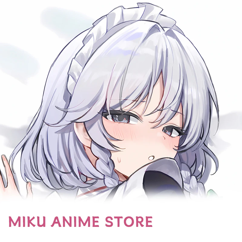 Touhou Izayoi Sakuya Anime Pillow case Cover Double-Sided Print Dakimakura Life-size Body Pillow