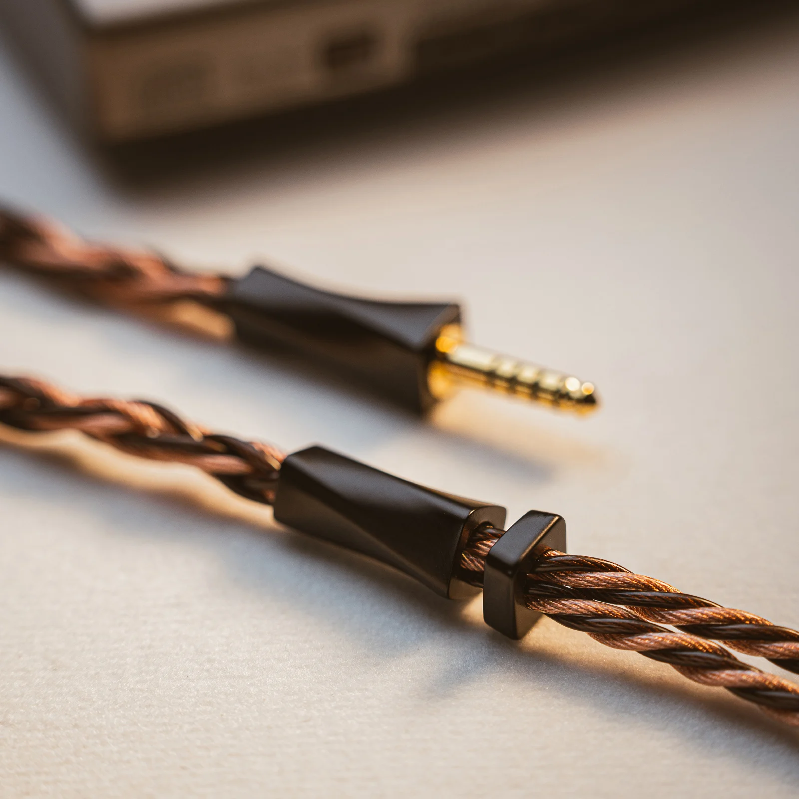 سلك كابل سماعة الرأس النحاسي FAAEAL OFC متوافق مع So-ny MDR Z1R MDR Z7M2 Hifi-man HE560 HE4XX Meze-Audio De-non AH-D7200