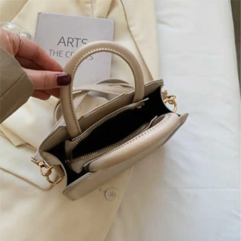 2023 Women\'s Fashion Korean Handbag Female Retro Trend Solid Color Shoulder Messenger Bag Ladies Casual Small Square Bag