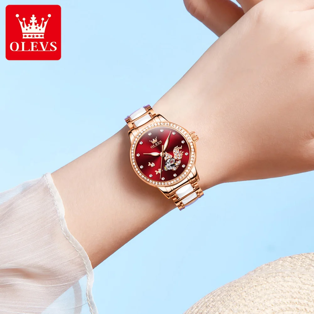 Women's Fully Automatic Mechanical Steel Strip Watch