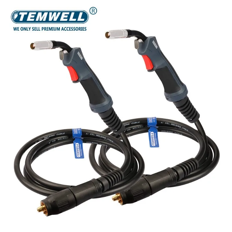 

TEMWELL 14AK 15AK MIG/MAG Welding Torch Welding Torch MIG Welding Gun 3M 10ft Air cooled Euro Connector