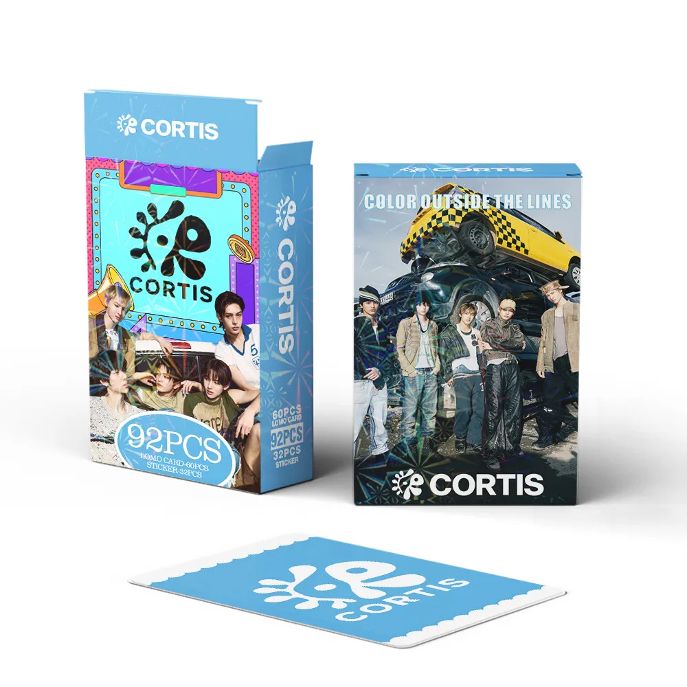 92 Pz/set Kpop Idol CORTIS Nuovo Album Serie Lomo Carte E Adesivi Cartoline Martin James Juhoon Seonghyeon Keonho Ventole Regali