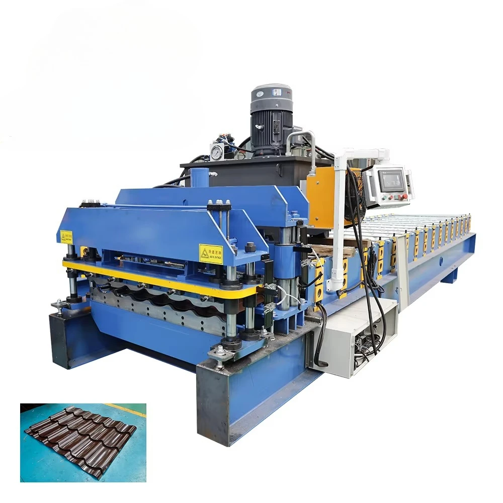 High-Speed Roof Sheet Machine and Tile Making Machine for Metal Frame Houses with Interlocking Roof Tiles