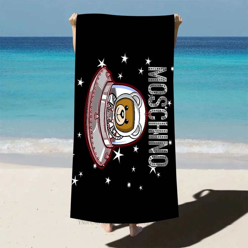 Moschino Art Towel Microfiber Beach Towel Quick Dry Kids Beach Blanket Soft Unisex Camping Pool Towel