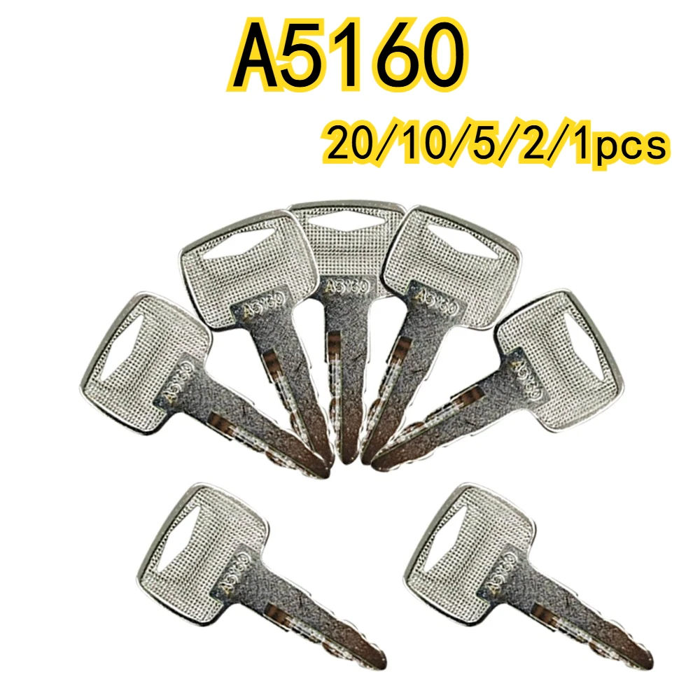 

20/10/5/2/1pcs A5160 Ignition Keys for Mitsubishi F G Series Forklift 91A07-01910 Lift Truck