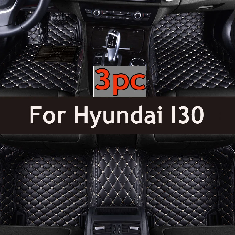

Автомобильные коврики на заказ для Hyundai I30 2009 2010 2011 2012, авто роскошные кожаные мужские и женские автомобильные коврики с полным покрытием