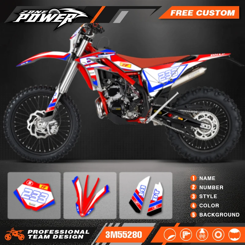 Powerzone Custom Backgrounds Graphics Decals Sticker Kits for Beta Xtrainer 150 200 250 300 400 450 2015 2016 2017 2018 2019 03