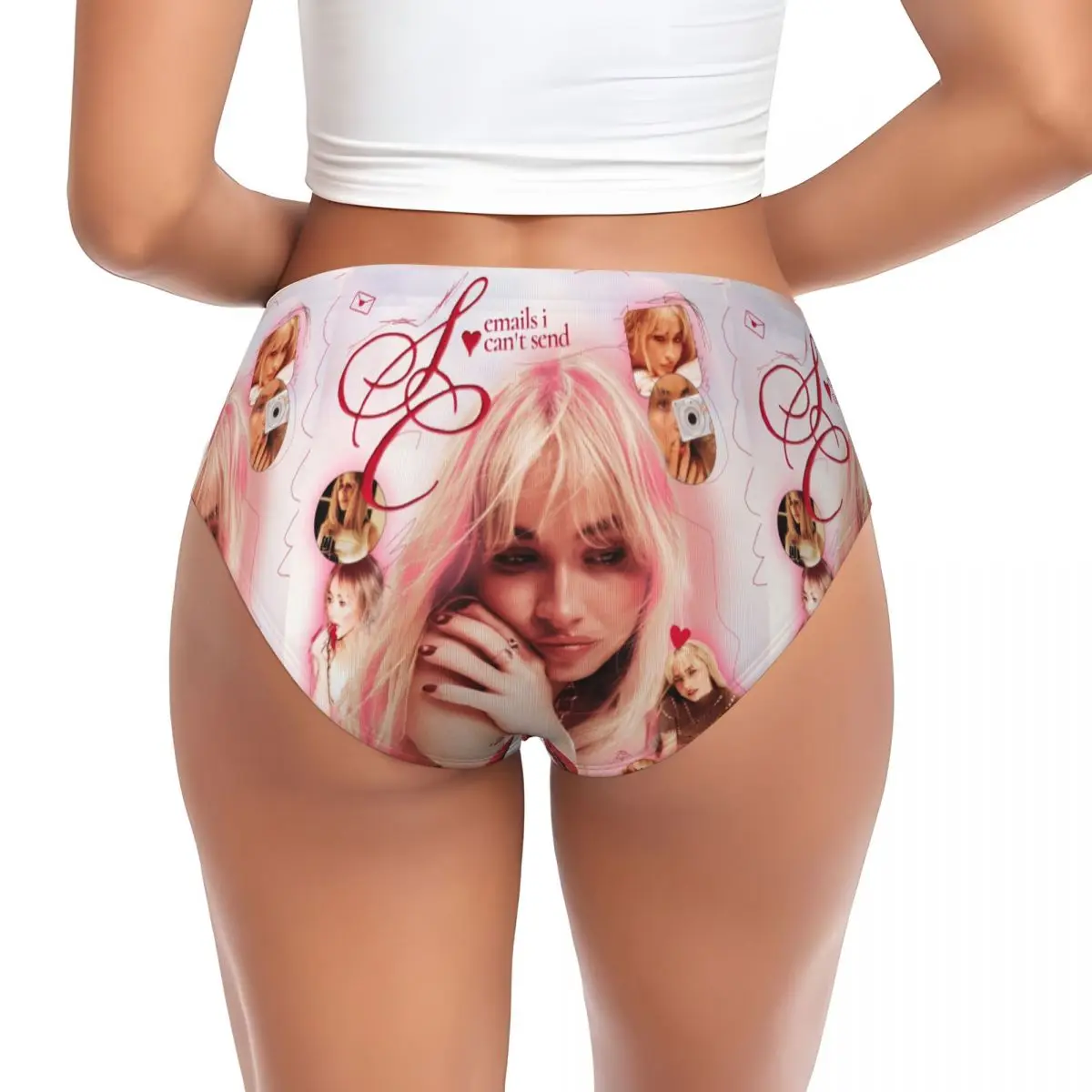 Custom Sabrinas Carpenters American Singer Brief Panties Women's Breathable Underwear