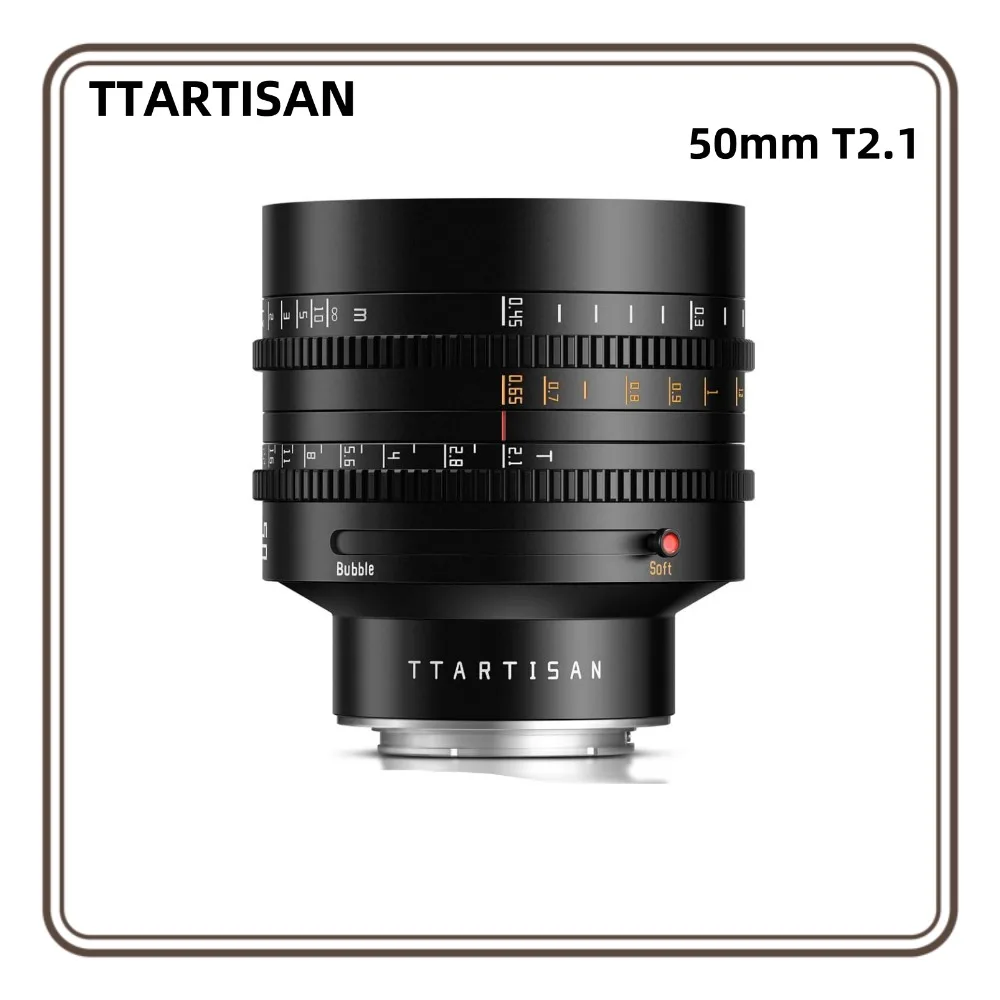 

TTARTISAN 35 мм 50 мм T2.1 Cine Lens Dual Bokeh полнокадровые линзы с ручной фокусировкой для крепления Canon RF Sony E Nikon Z L