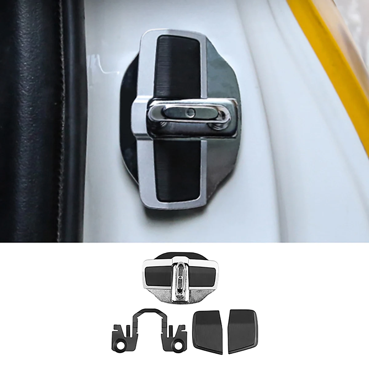 4 Sets TRD Door Stabilizer Door Lock Protector Latches Stopper Cover for Lexus All Series ES GX460 LC LS LX NX RX UX