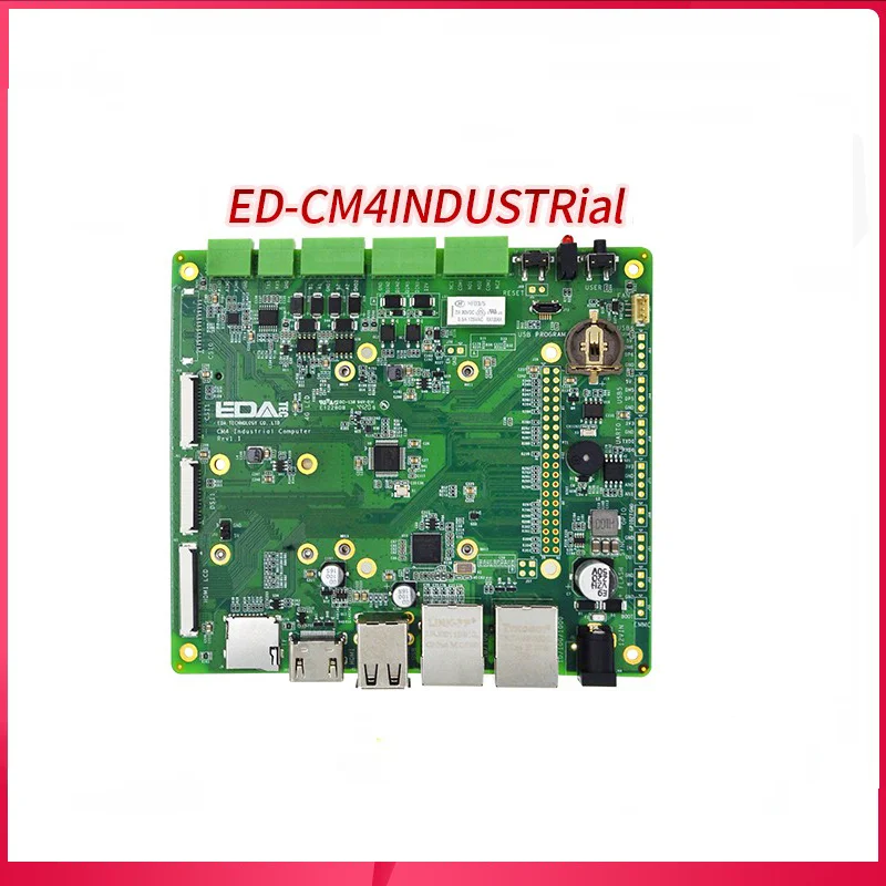 

CM4 Industrial Backplane Raspberry Pi Double Network Port Computer Industrial Control Computer