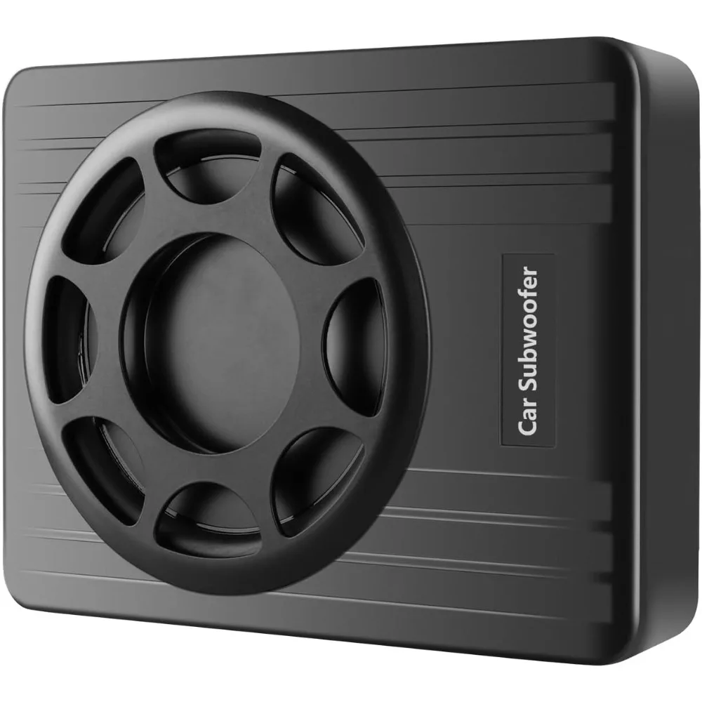 

10 Inch 800W Car Subwoofer,Slim Under Seat Car Subwoofer Powered, High/Low Level Input, Car/Truck Car Audio Subwoofer Sub Built