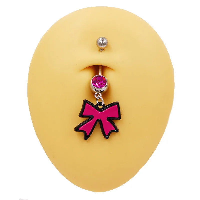 Cat\'s Claw Belly Button Rings for Women Flamingo Navel Rings Buckle Demon Bull\'s Eye Belly Piercing Jewelry Stainless Steel