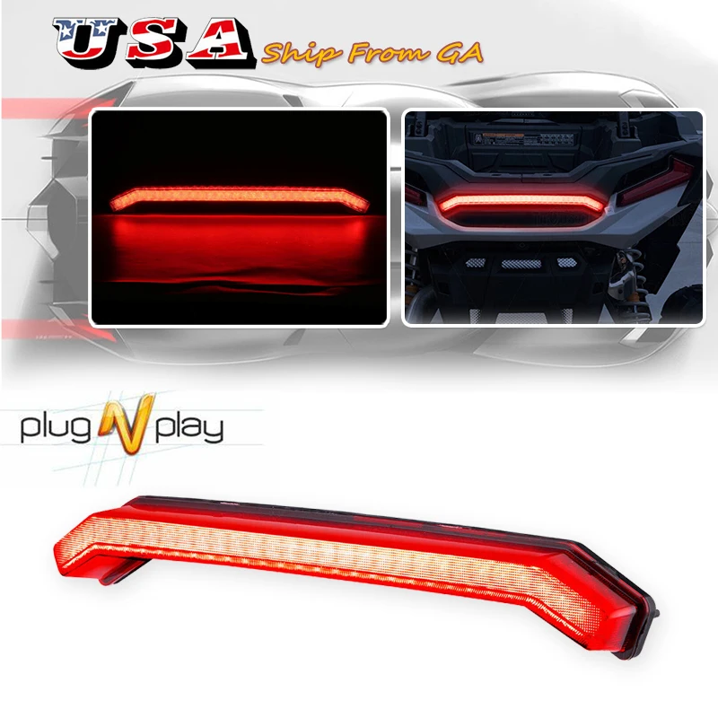 

RZR XP Red Tail Brake Light Rear Center Accent Lamp Taillight for Polaris RZR XP 1000 Turbo Sportsman 1000 XP 2019 2020 2021