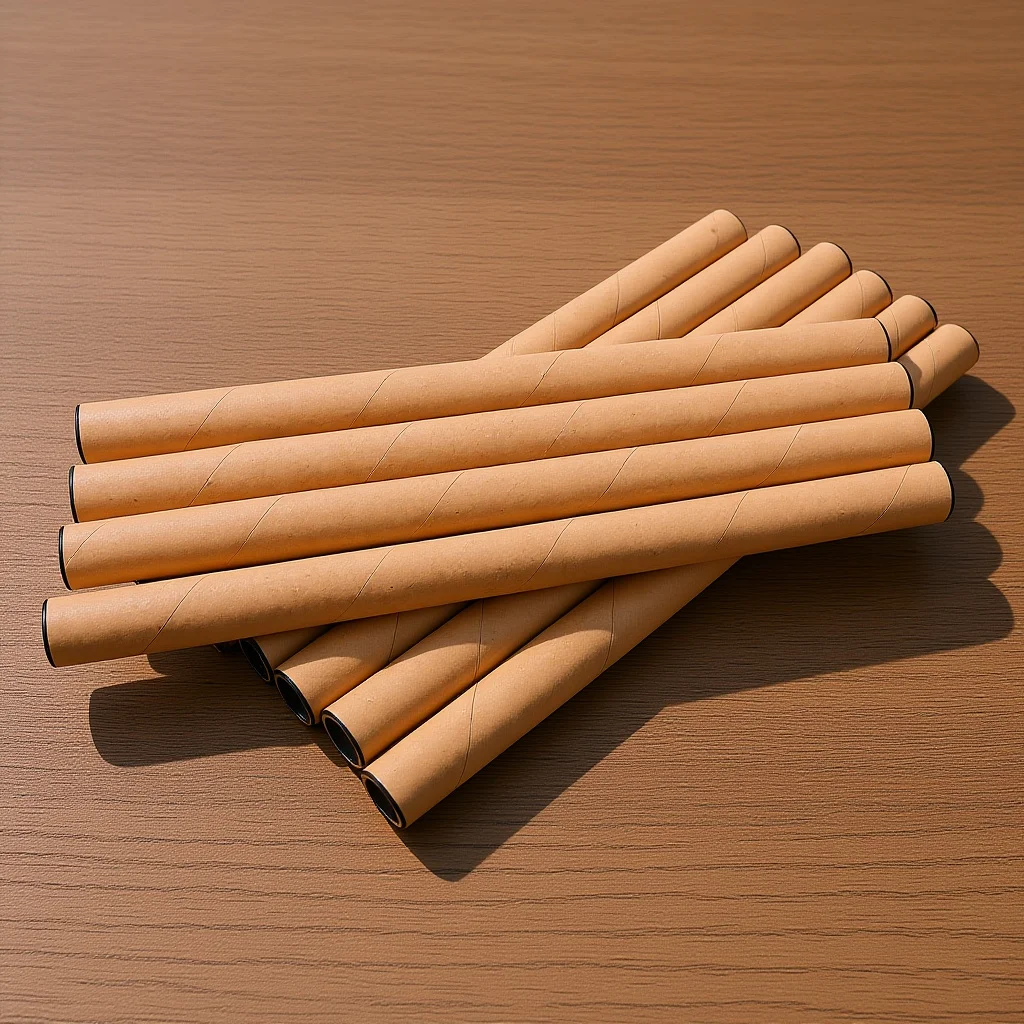 

10pcs Brown Cardboard Tubes Poster Storage Tube For Artwork Prints Mailing Paper Tube Drafting Drawing Storage Reusable