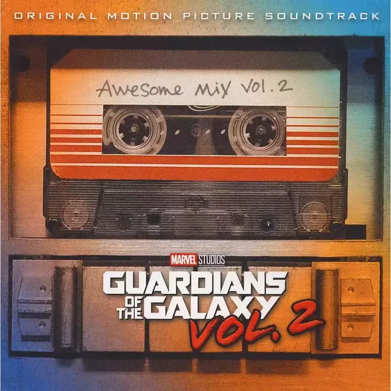Guardians of the Galaxy 2 Soundtrack LP - close-up view