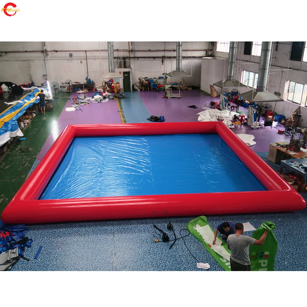 Free Door Shipping 8x6m Inflatable Swimming Pool Water Pools for Paddle Boat Playground