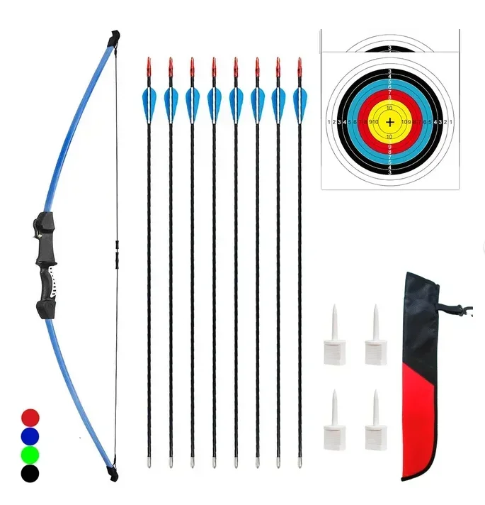 Fitness Bow And Arrow,45inch Recurve Bow Archery For Youth Beginner Practice And Outdoor Shooting Right Left Hand