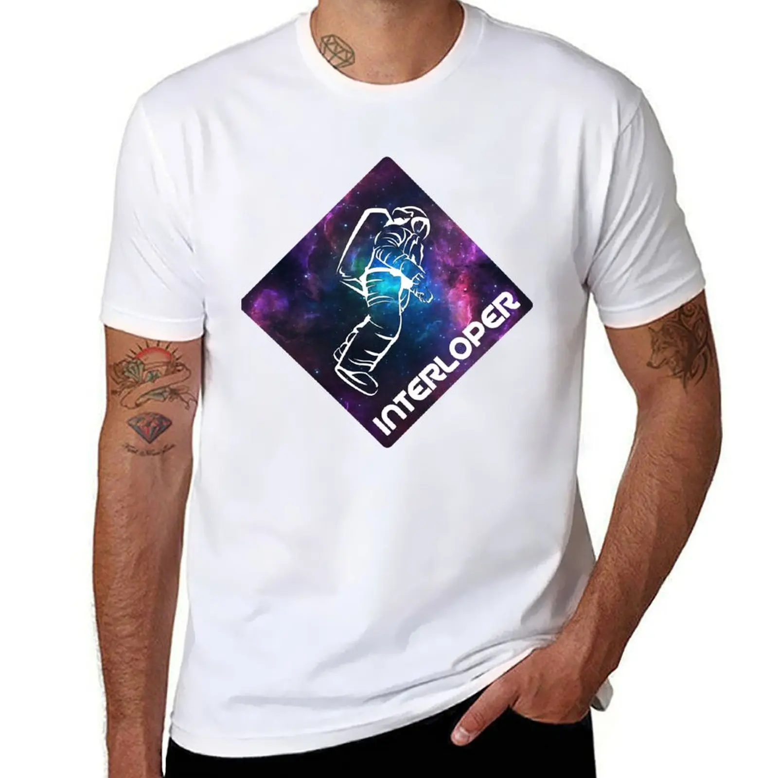 

No t Gifts vintage Mans For man shirts tshirt Vintage 100% cotton Funny Sky Galaxy T-Shirt for graphic Photograp
