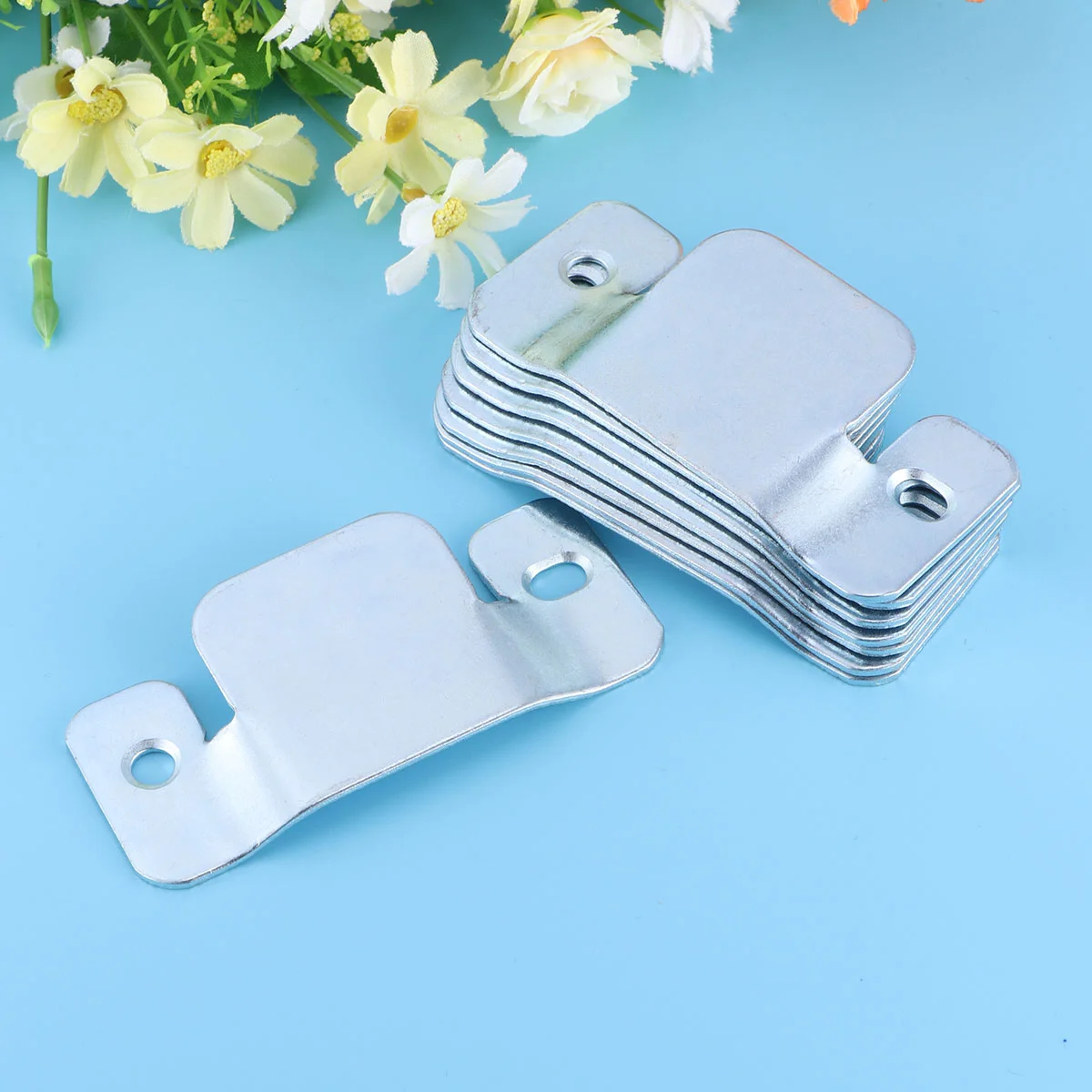 

8 Pcs Sofa Interclok Bracket Connector Brackets Furniture Iron Sheets Interlock