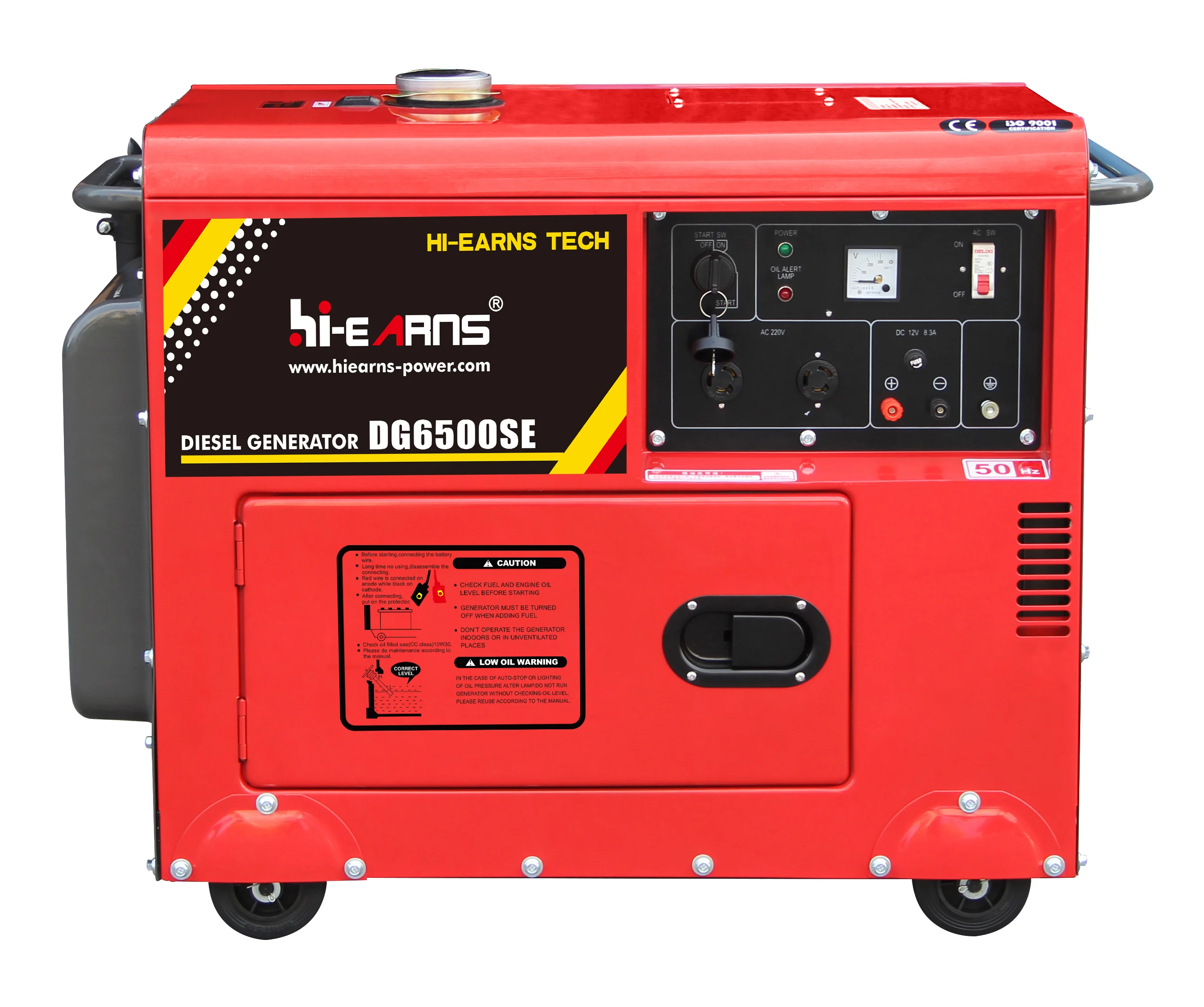 4.6KW 5.8KVA 50Hz Single Phase Silent Diesel Generator for Home