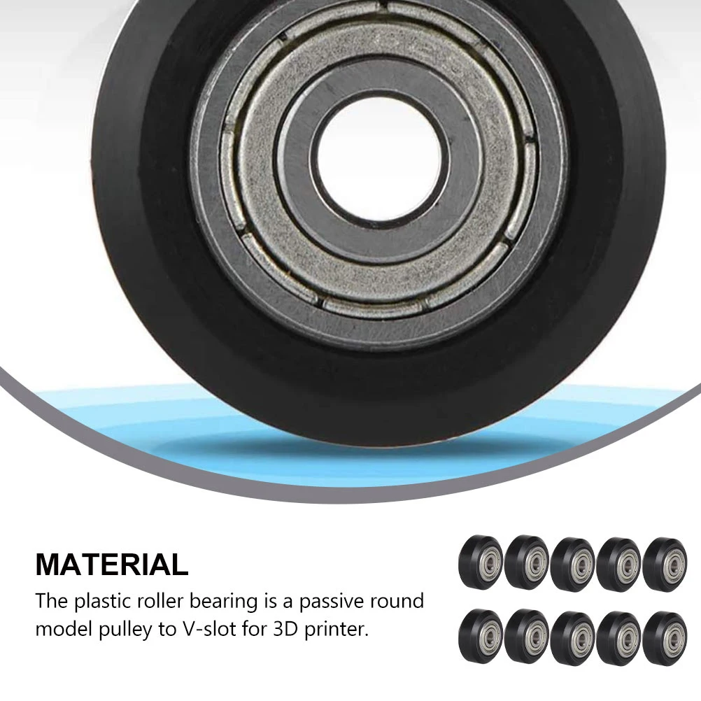 

6 pcs Roller Bearing 25Mm Ball Bearings Wheel Pulley 3D Printer Wheel Ball Bearing Passive Round Wear Resistant