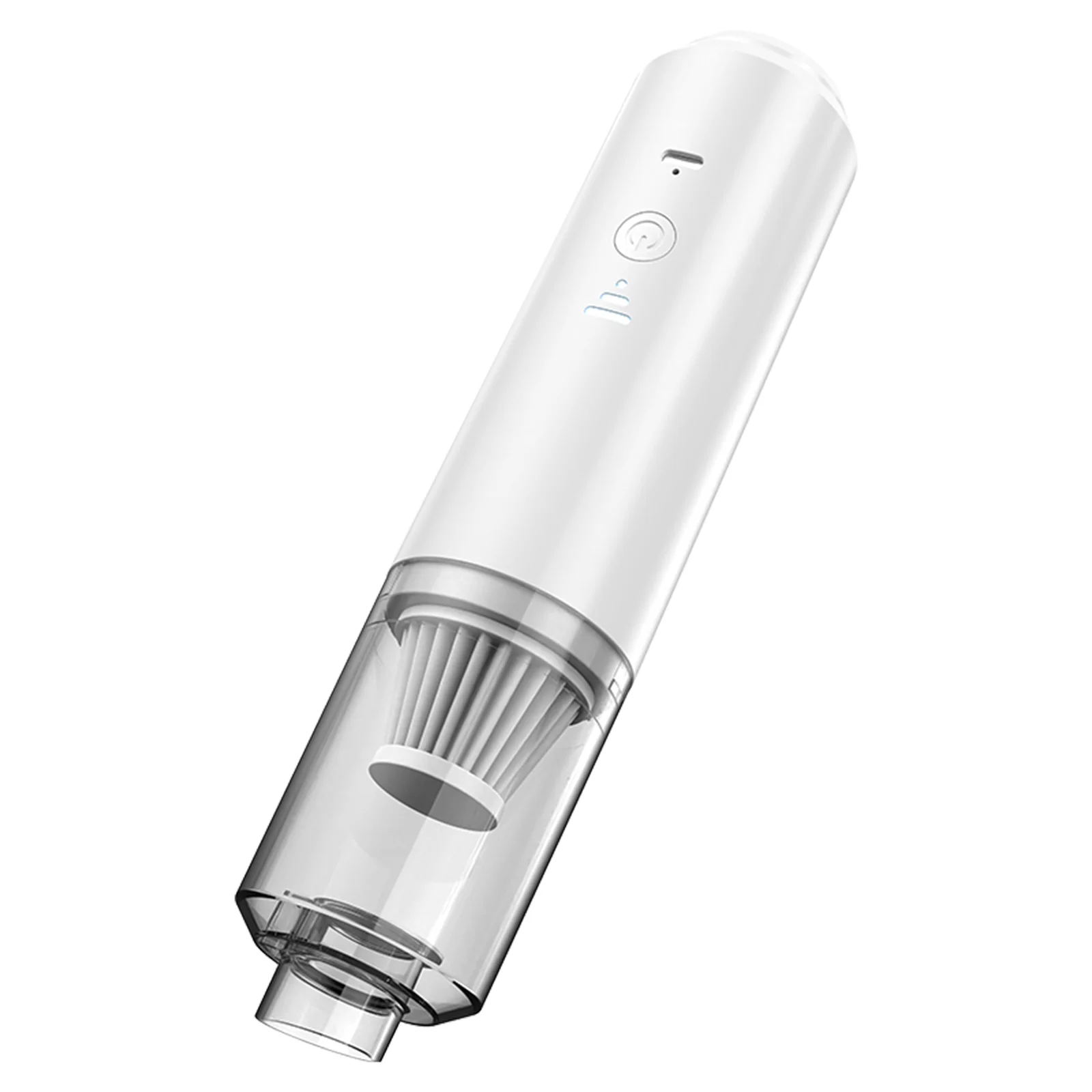 Car Vacuum Cleaner Portable Dust-Catcher with Suction Mouth Brush and Blow Mouth Low Noise Dry and Wet Use Type-C Charging Strong Suction Cordless Vacuum Sweeper for Home and Auto Interior