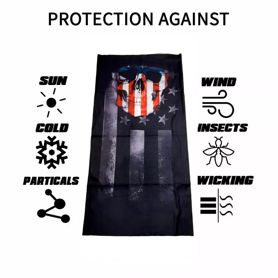 

NEW 1PCS Motorcycle Cycling Bandanas Face Mask Neck Tube Scarf Balaclava Snood Fishing Sun Protection Unisex