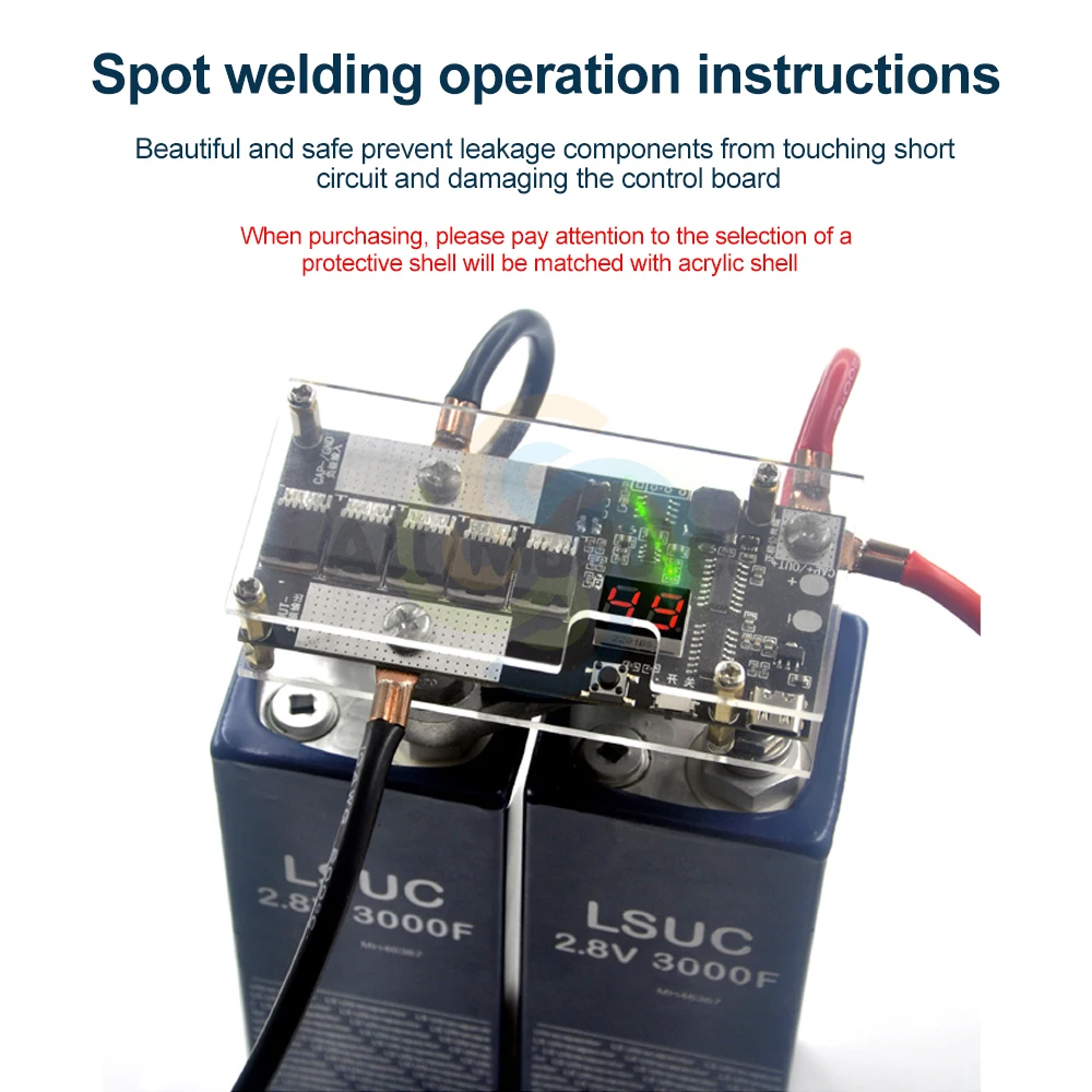 Spot Welder Control Board 5V Spot Welder Kit Portable DIY Spot Welding Machine PCB Circuit Board for 18650 Lithium Battery