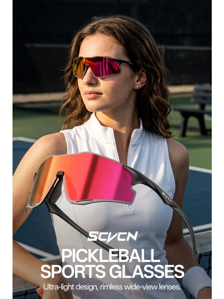 AliExpress SCVCN Photochromic Cycling Sunglasses Bike UV400 Goggles Men Sports Anti-glare Hiking Eyewear Women Outdoor Pickleball Off-road