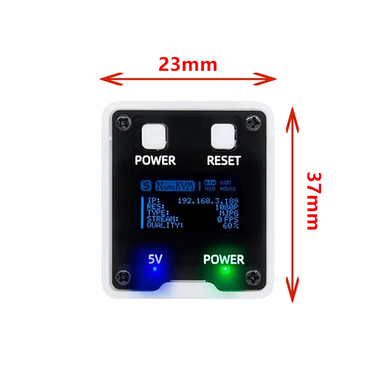 Nano KVM Lite IPKVM IP Server HDMI Over Ethernet Remote KVM Over IP Module Remote Server Management OOB Control Debug Tool