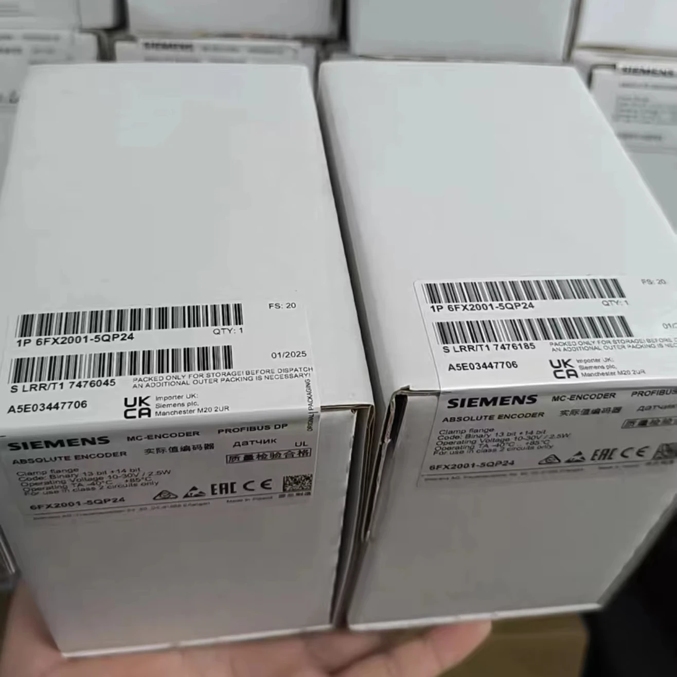 

Brand New Heidenhain Absolute Value Encoder 6FX2001-5QP12 6FX2001-5QP24 6FX2001-5QN13 6FX2001-5QN25