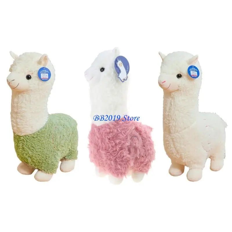 

Q0KB Pillow Hugs for Doll Alpaca Animal Accompany Toy Eco-friendly Girls Christmas Gi