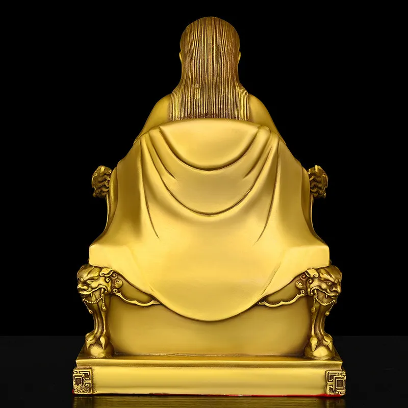 Brass Zhenwu Tati Copper Statue Ancestor Pure Copper Emperor Xuantian Living Room Decoration Xuanwu Ancestor Emperor Decoration