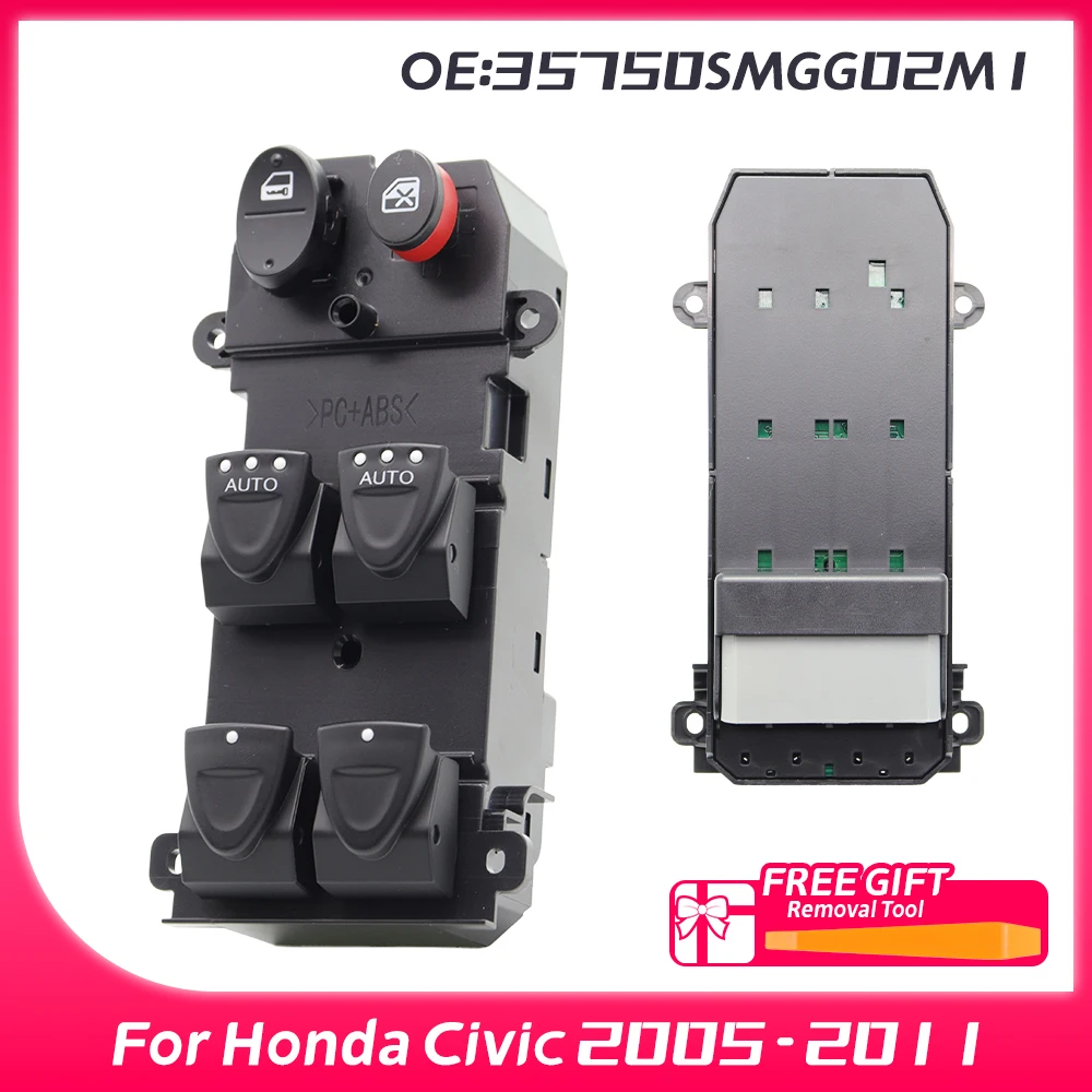 35750SWAG01 for Honda Civic 2005 - 2011 35750SMGG02 Power Window Switch for Honda CR-V 2008 - 2011 35750-SWA-G01 35750-SMG-G02