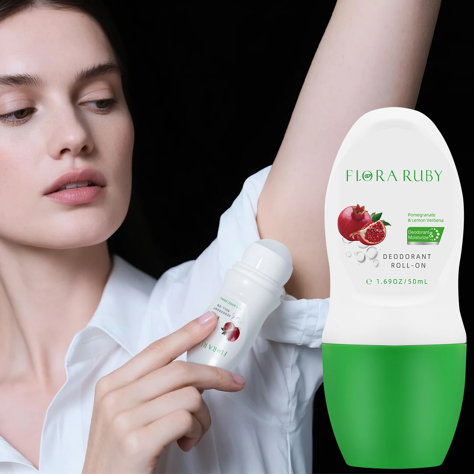 

48 часов нижнего аромата для подмышек, 50 мл/1,69 унции, без алюминия, дезодорант в рулонах, для нанесения всего тела, компактный портативный