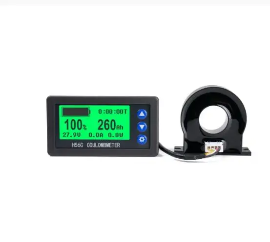 DC 9~100v Battery Monitor Hall Coulomb Tester Digital Voltmeter Ammeter Capacity Power Electricity AH Voltage Meter