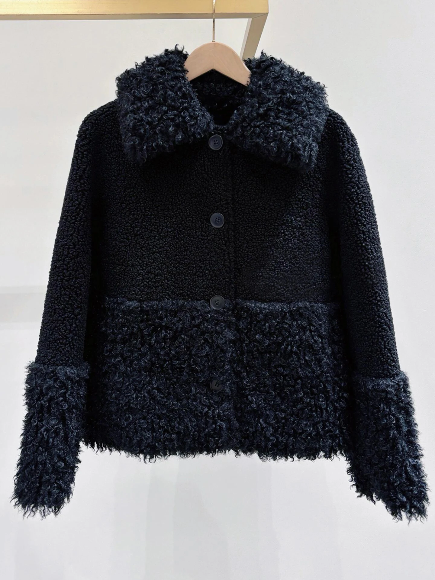 

M Home, элитный женский кардиган высокого класса с южным маслом, мода 202, осень-зима, винтажный женский кардиган с меховым воротником ягненка