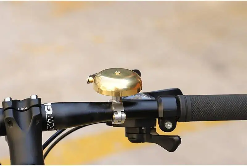 ESLNF Retro-Fahrradklingel, Fahrrad-Warnklingel aus Kupferlegierung, einfache Installation, geeignet für MTB und Rennräder, Fahrradzubehör – Detail 11