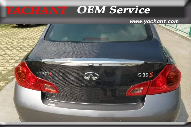 

Car-Styling High Quality Carbon Fiber Boot Lid Fit For 07-15 Infiniti V36 G25 G35 G37 Q40 4D Sedan OEM Style Rear Trunk Tailgate