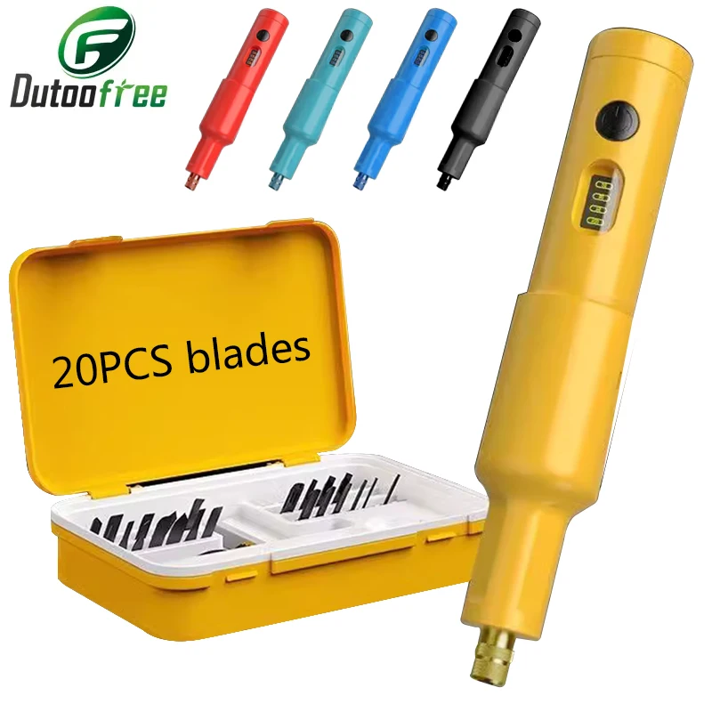 40W Wood Carving Machine Electric Carving Knife With 20PCS Blade Lithium Electric Chisel Carpenter\'s Bonsai Root Carving Tool