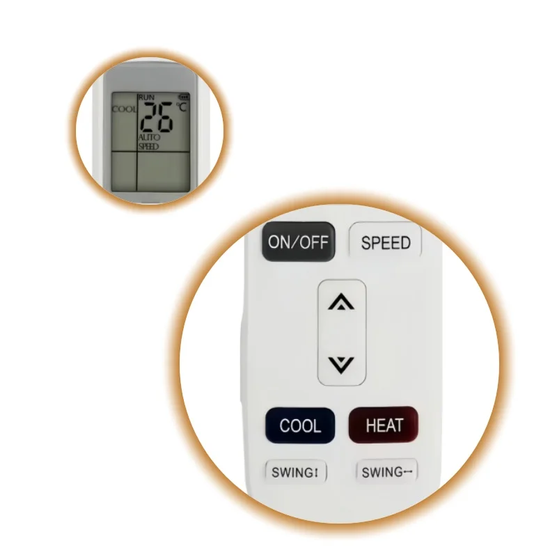 

Universal AC Remote Control YKR-L/102E No Setup Required Compatible with YKR-L/101E YKR-L/103E Air Conditioner Remote