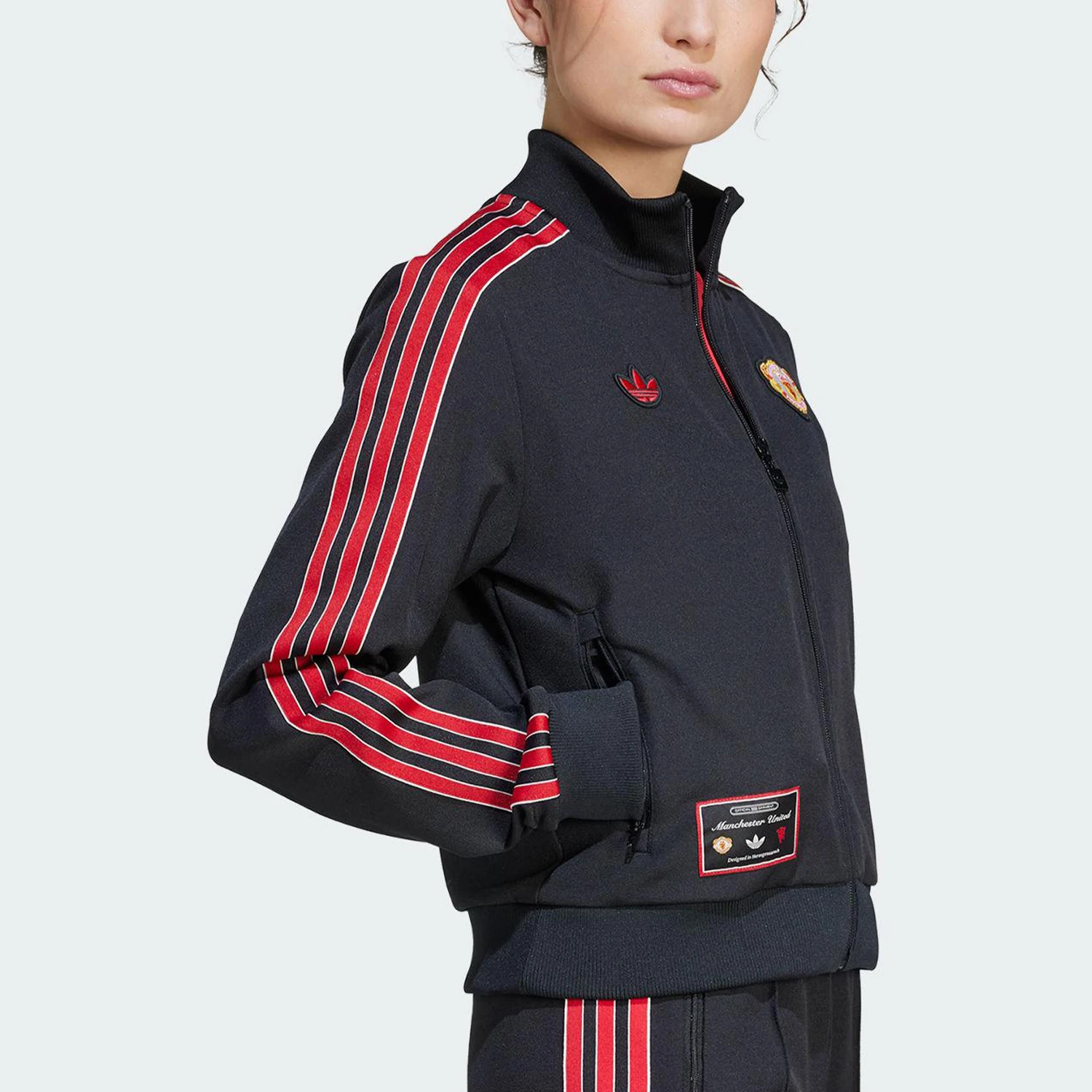 Adidas Authentic Three Leaves Women's Manchester United Football Culture Jacket JF0360