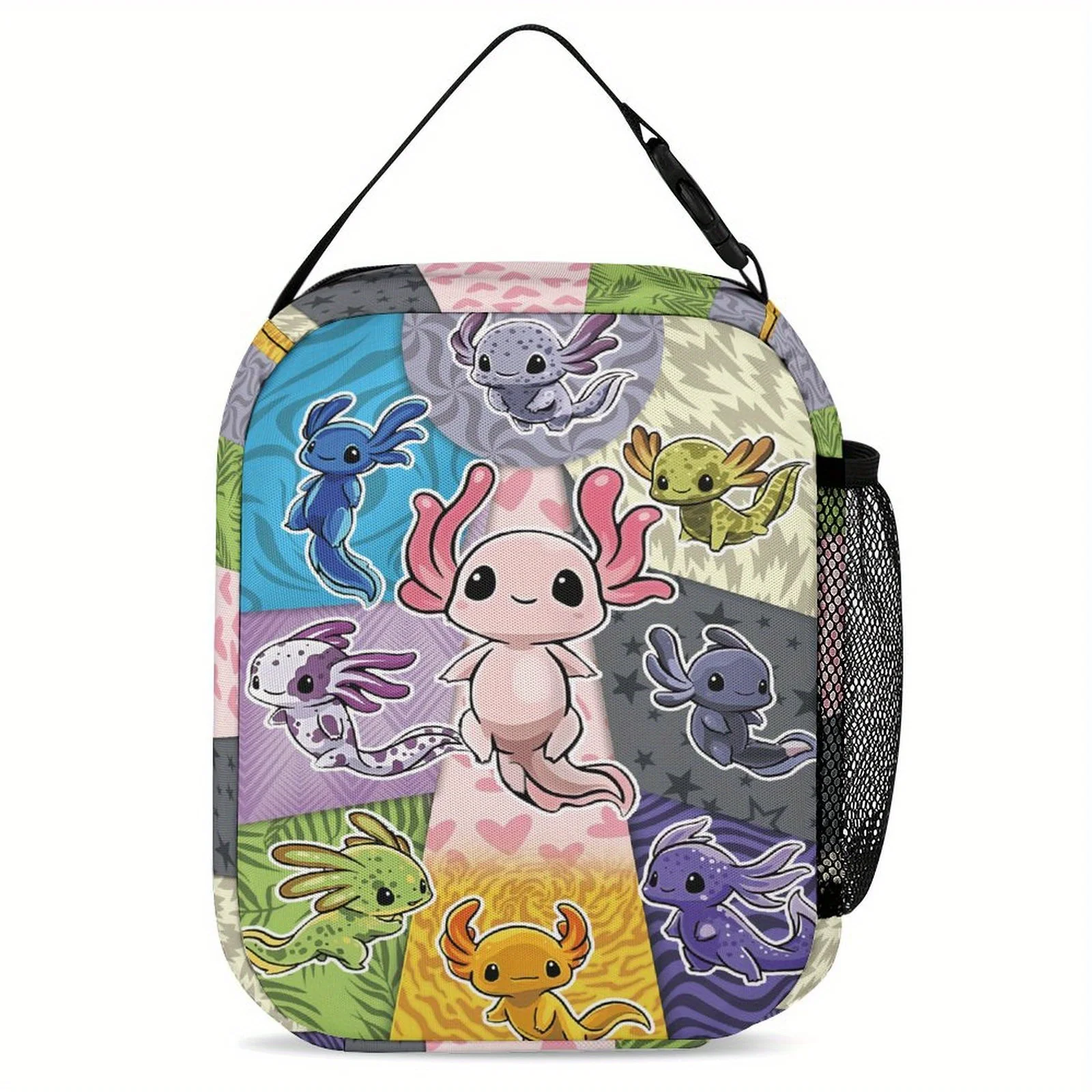 Axolotl Lunch Box Reusable Insulated  Lunch Bag for All Season Non-Food Contact