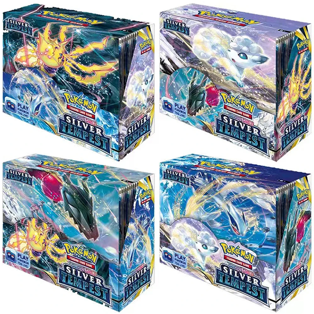 Spanish/French/Spanish Pokémon TCG: Silver Tempest Booster OBSIDIAM FLAMES  PARADOX RIFT Display Pokemon Cards Kids Toys