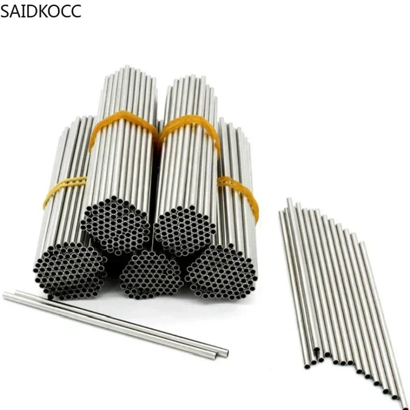 SAIDKOCC 50pcs/lot SS304 Stainless Steel Capillary Tube Industry Stainless Steel Pipe Material Free Cutting Size